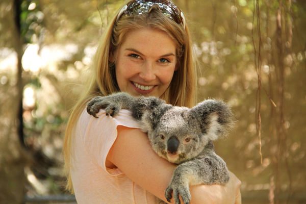 Koala cuddling on Magnetic Island, Queensland