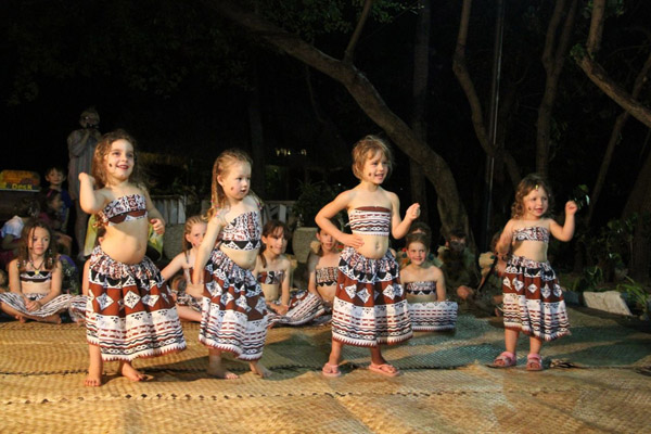 Children dancing in Fiji
