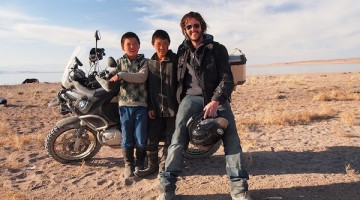 Travel reporter winner Glenn Pickett in Mongolia
