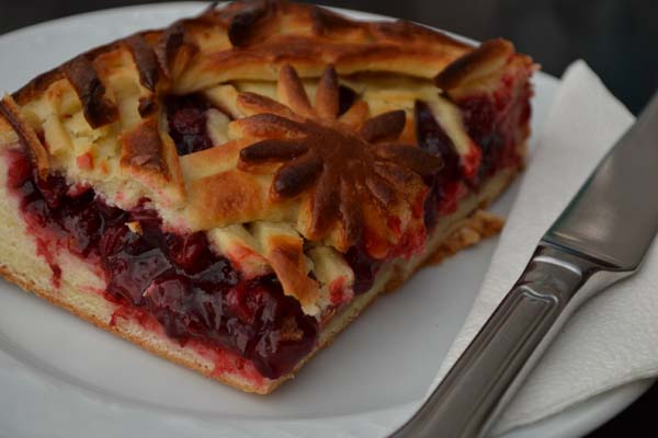 Traditional Russian Food - Cowberry Pie