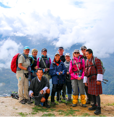First day of trekking Bhutan