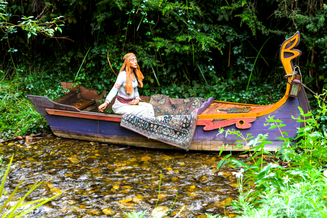 Bruno's garden "The woman in the boat" romantic weekend away