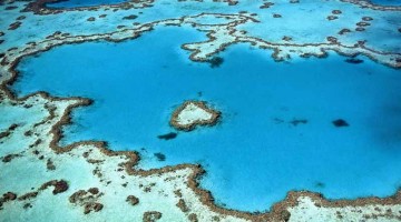 Iconic Australia heart reef