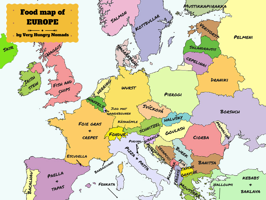 europe food map