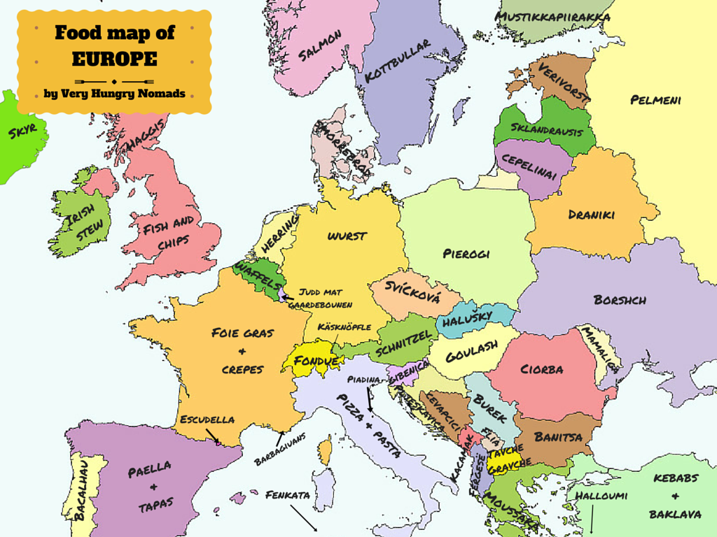 Map Of Europe With Capitals